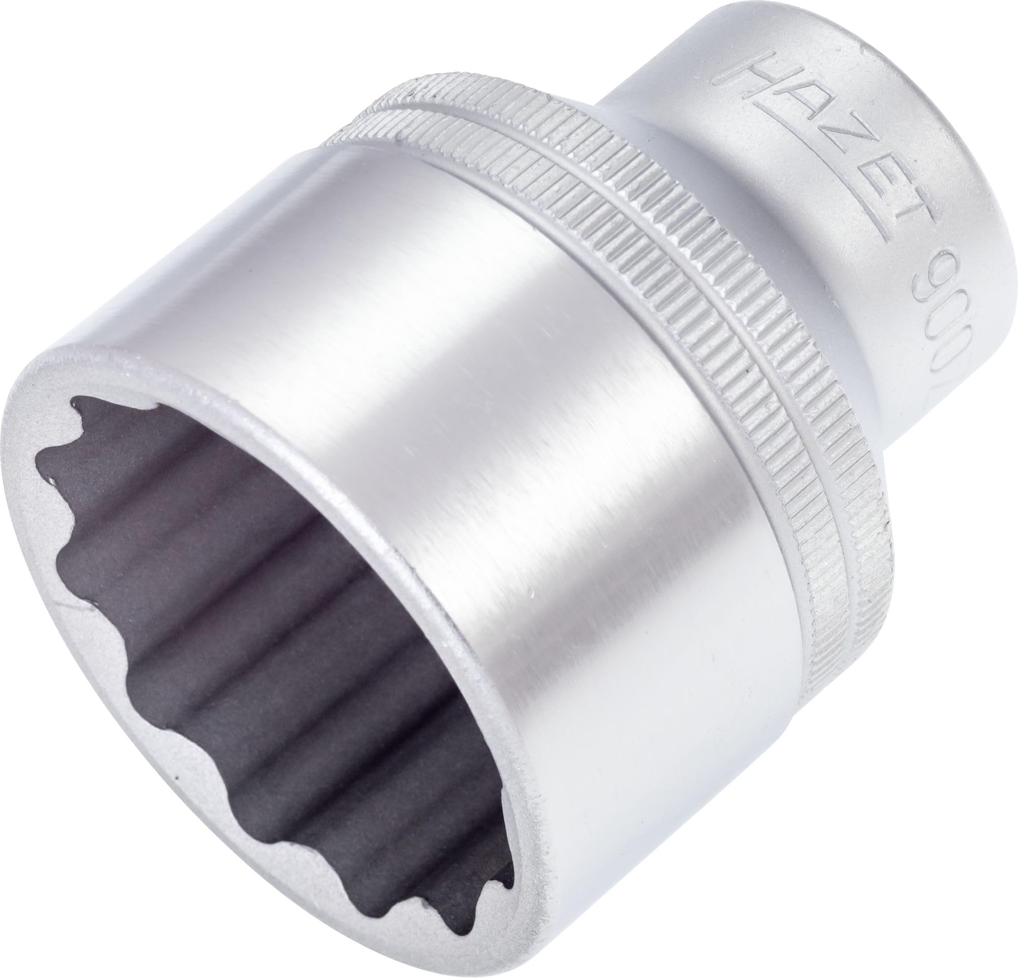 HAZET 900Z-34 52 mm 12-Point Traction Profile Socket - Chrome-Plated/Polished