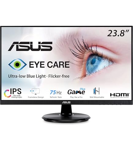 Amazon.com: ASUS 27” 1080P Monitor (VZ27EHE) - Full HD, IPS, 75Hz