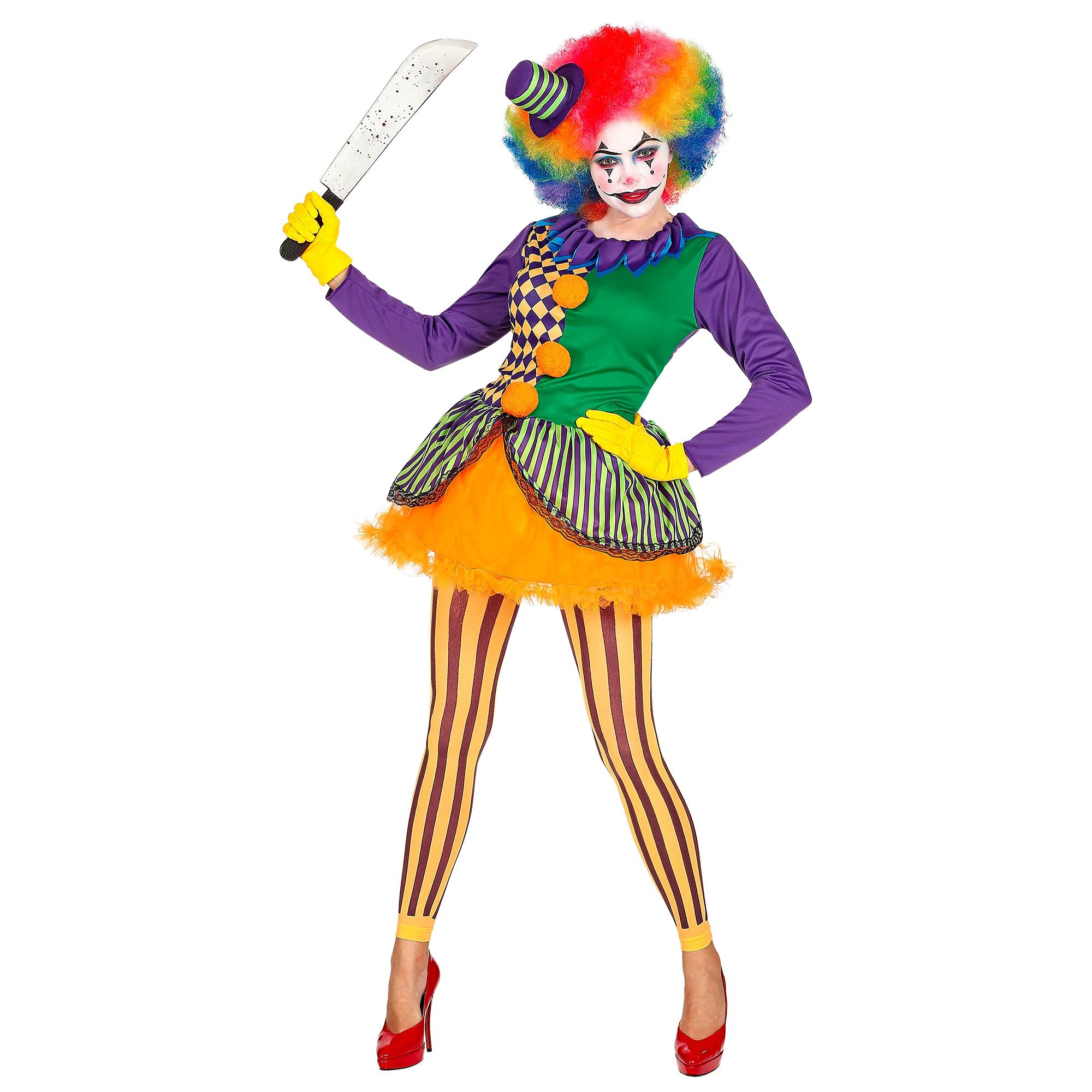 Widmann-Evil Joker Costume Woman, Multi-Colour, (M), 02852