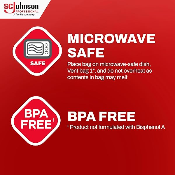 SC JOHNSON PROFESSIONAL ZIPLOC PROFESSIONAL FREEZER BAGS, FOR FOOD ORGANIZATION AND STORAGE, DOUBLE ZIPPER, 2 GALLON, 100 COUNT