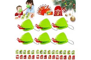 HEARUVE Chameleon Tongue Shooting Game, 2026 Upgrade Frog Tongue Games, Tongue Shooting Game Multiplayer Party Games, Lizard Masks Tongue Shooter for Indoor Parties (6 PCS)
