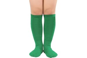 Zando Kids Soccer Socks Baseball Softball Socks Knee High Socks Girls Cotton Long Socks Seamless 3-12 Years