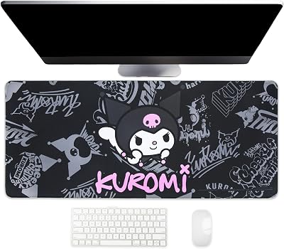 Blue Sky Studios Kuromi Jumbo Desk Mat 70 x 30 cm Large Mousepad