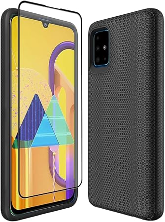 Amazon Com Thinkart Samsung A51 Case Galaxy A51 4g Case With Tempered Glass Screen Protector Not For A51 5g And A51 5g Uw Anti Slip Non Slip Texture Protection Hard Cover For Samsung Galaxy A51 4g 2019