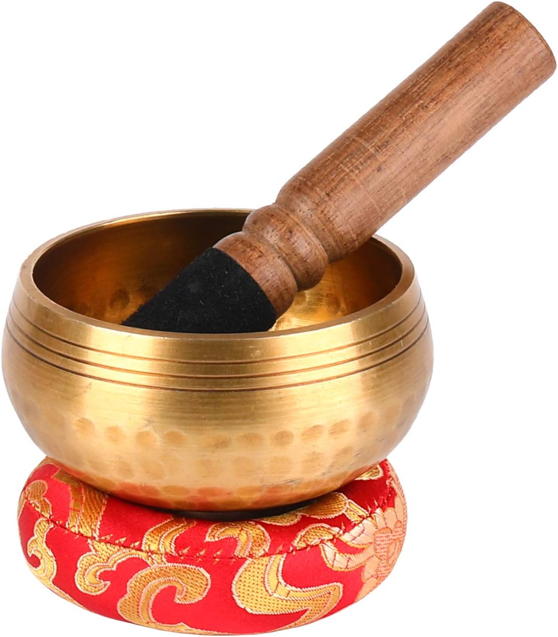 EKKONG Original Tibetan Singing Bowl Set, Handmade, With Leather Clapper and Cushion, for Yoga Prayers, Massage, Healing, Decoration - Image 3