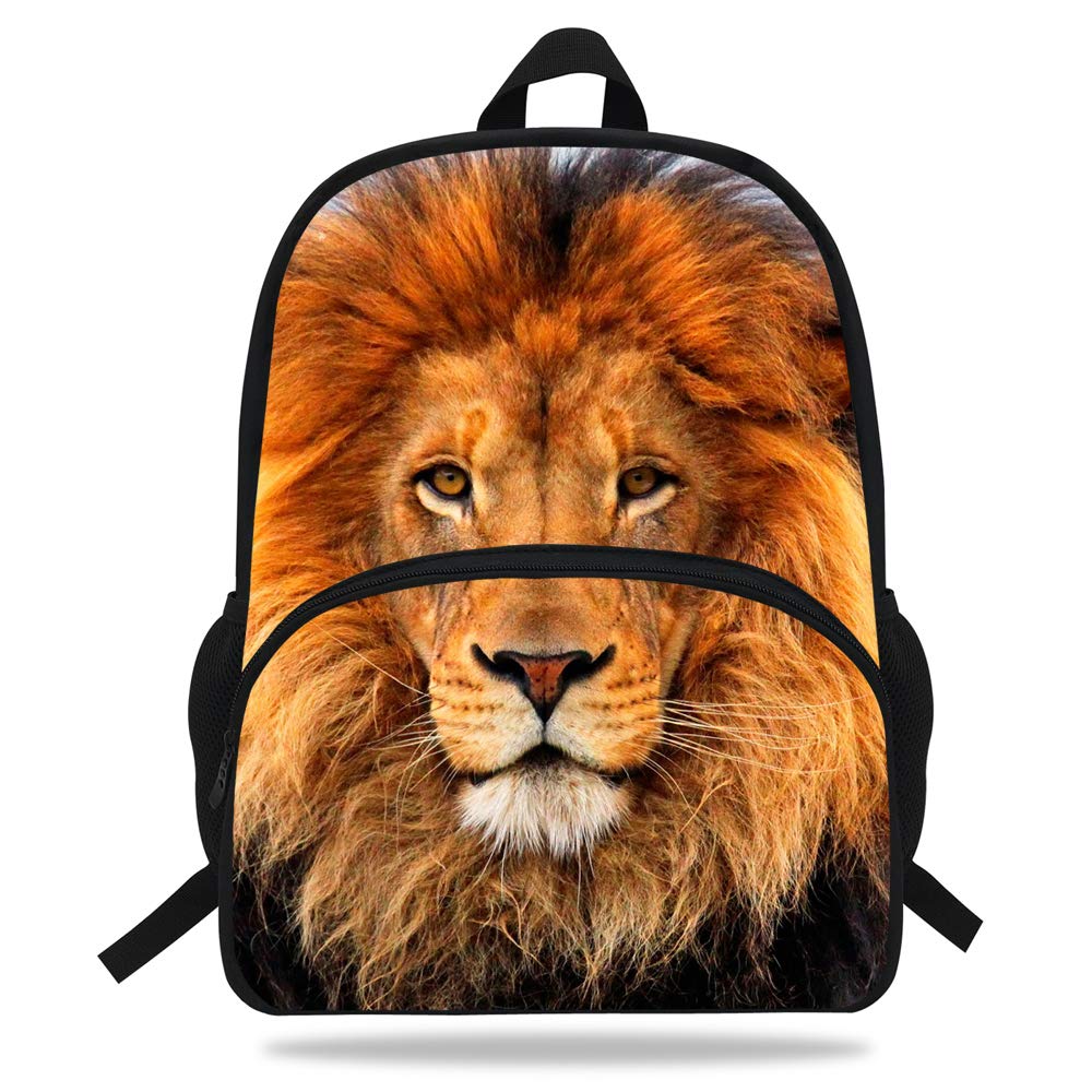 16inch Popular Girls Animal Backpack Lion King Bag Boys Daypack Child Schoolbag (D1040b)