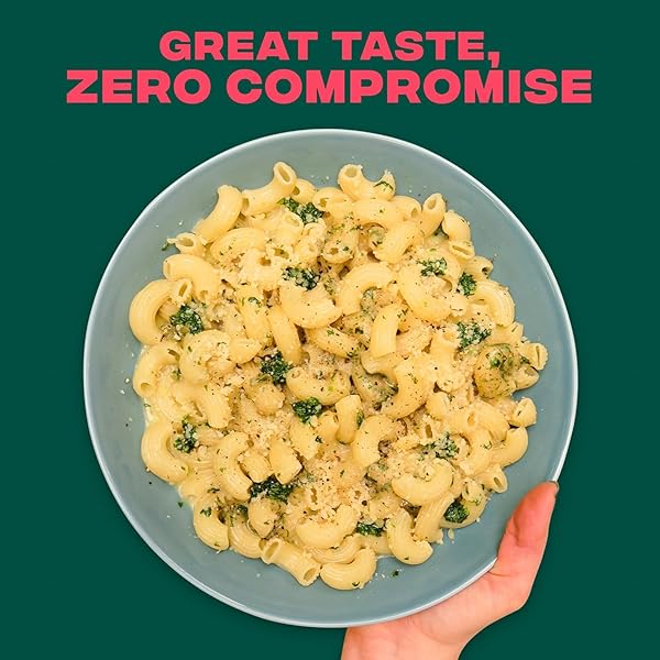 CARBE DIEM!, ELBOWS, LOWER NET CARB PASTA WITH TRADITIONAL FLAVOR & TEXTURE, 8 GRAMS OF PROTEIN, 55% FEWER NET CARBS & ONLY 110 CALORIES PER SERVING