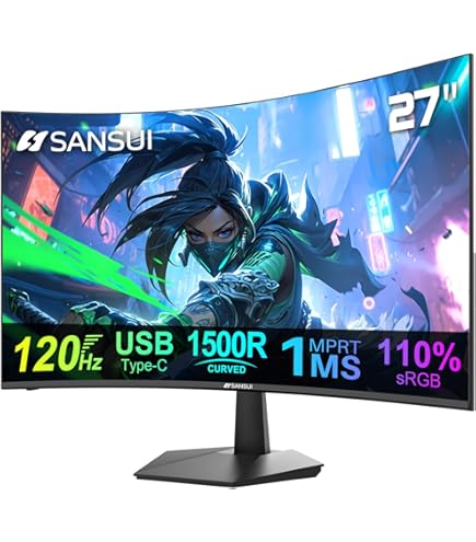 Monitor 24'' Curvo FHD de 100 Hz con USB-C Mejor Productividad | MX