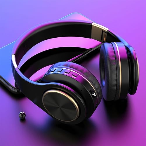 KBTPMTL Bluetooth Headphones Over Ear, Head Mounted Foldable