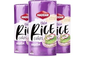 Haddar Wholegrain Rice Cakes 4.2oz (3 Pack) Made From Brown Rice | All Natural, Gluten Free, Vegan, Non GMO | Low Fat & Low Calorie | Zero Sugar | Certified Kosher (including Passover)