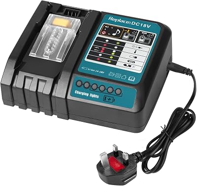 Powarobor Fast Charger for Makita 14.4V-18V Li-ion BL1815 BL1830 BL1840 BL1850