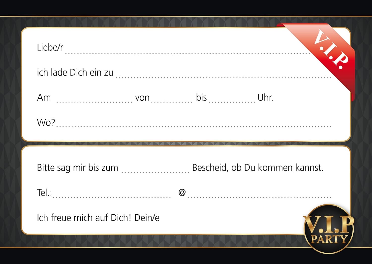 Edition Colibri VIP Invitations / Birthday Invitations for Children Girls Boys - Image 3