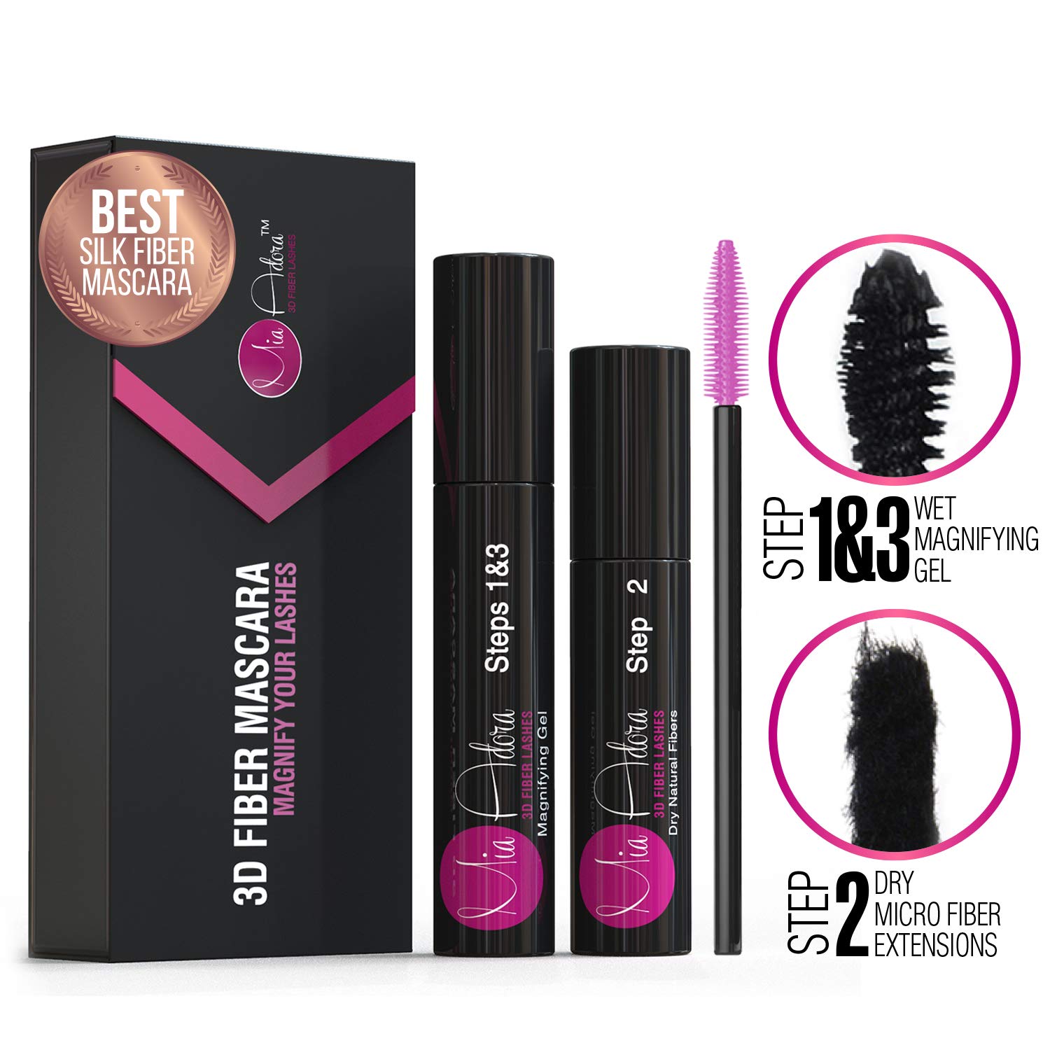 400x Silk Fiber Lash Mascara By Mia Adora Best Way To Add Volume Length To Ebay