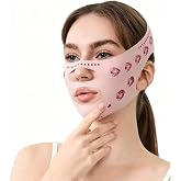 Face Lifting Strap, Breathable Reusable Facial Slimming Band for Women, Double Chin Reducer & Anti-Wrinkle Face Lift Belt (pi