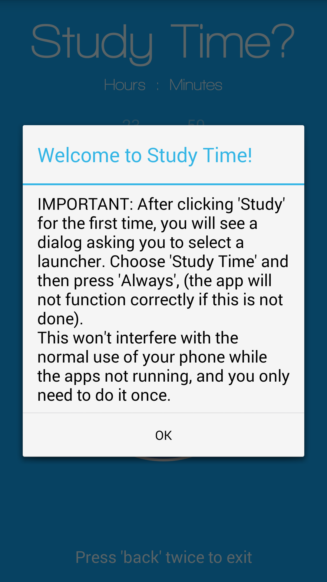 Study Time Appstore for Android