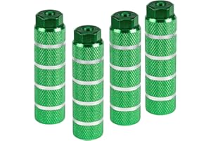 KINSPORY Bike Pegs for 3/8 inch Axles, Aluminum Alloy Anti-Skid BMX Bicycle Pegs for Mountain Bike Backseats Stands Cycling Rear Stunt Pegs