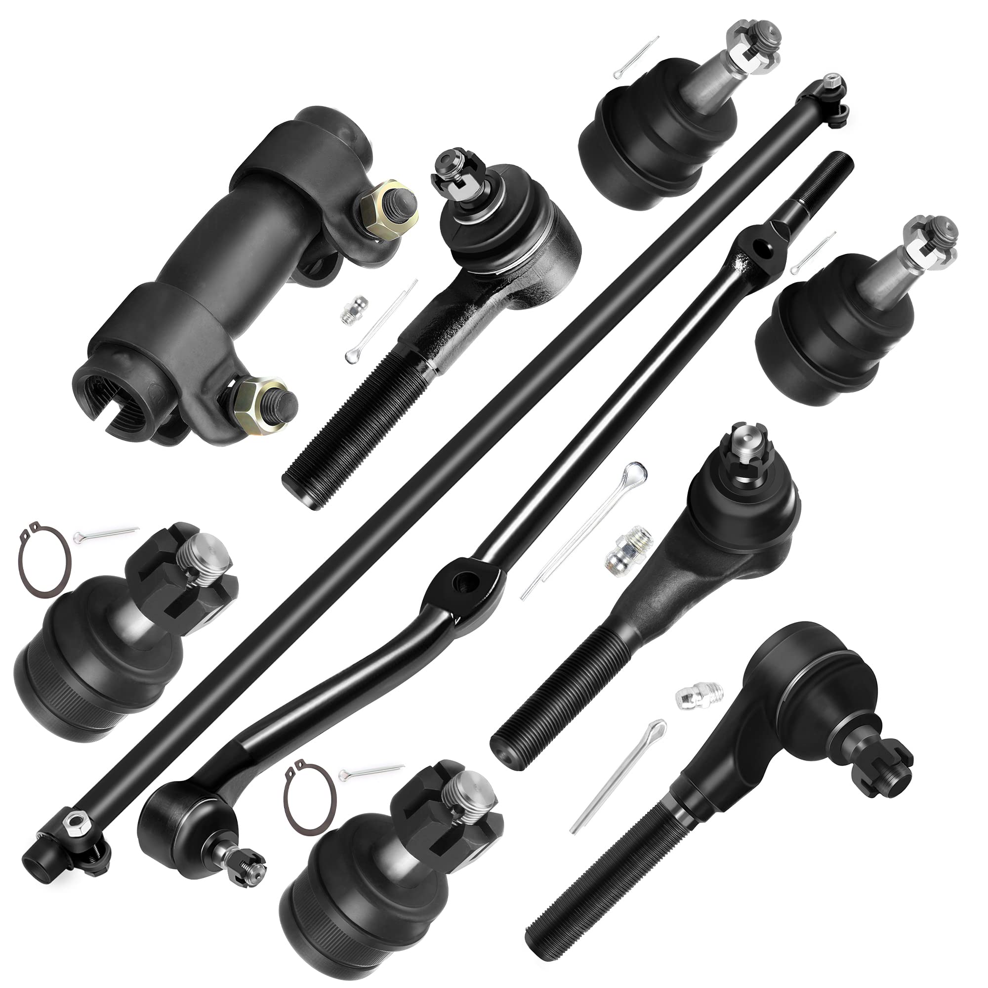PartsW - 6 Pc Front Upper Ball Joints + Outer & Inner Tie Rod Ends Suspension Kit For Jeep Commander Jeep Grand Cherokee 00310de4 5afb 435c Acf2 Eb8142fa3869.5108daf6a88c575760801d2870d93a6a