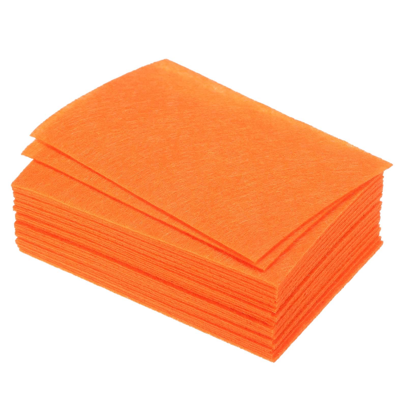 PATIKIL Soft Felt Sheets Fabric Craft Sheets Orange 6 Inch x 4 Inch for DIY, Hobby, Decoration Pack of 36