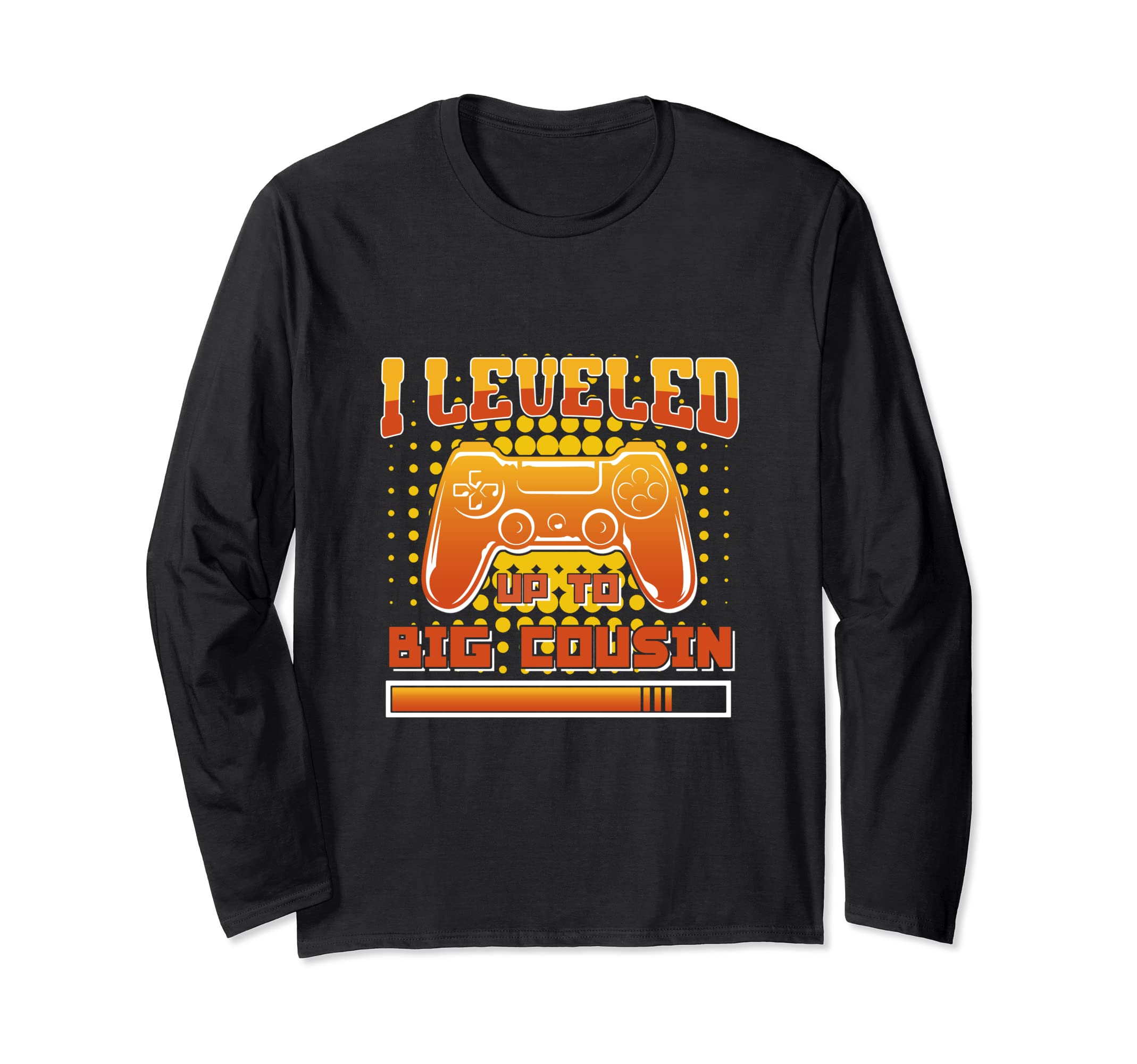 I Leveled Up To Big Cousin Arcade Game Over Play Game Gaming Long Sleeve T-Shirt