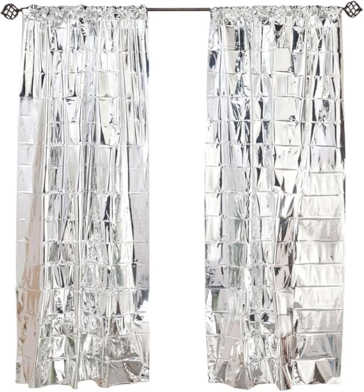 Amazon Com Walterdrake Reflective Window Curtain Panel Home