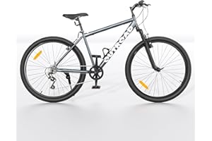 OUTROAD OUTDOOR CAMPING GARDEN PATIO Outroad 26 Inch Mountain Bike, 7/21-Speed/High-Carbon Steel/Aviation Grade Frame, Dual Disc/V Brake, Adjustable Ergonomic Seat Bicycle for Men Women Adult, Quick Assembly in 20 Minutes