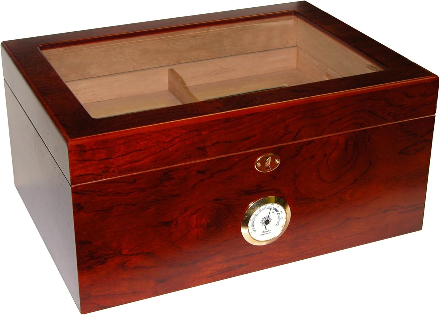 Quality Importers Desktop Humidor Milano Glasstop, Brown Amazon.ca
