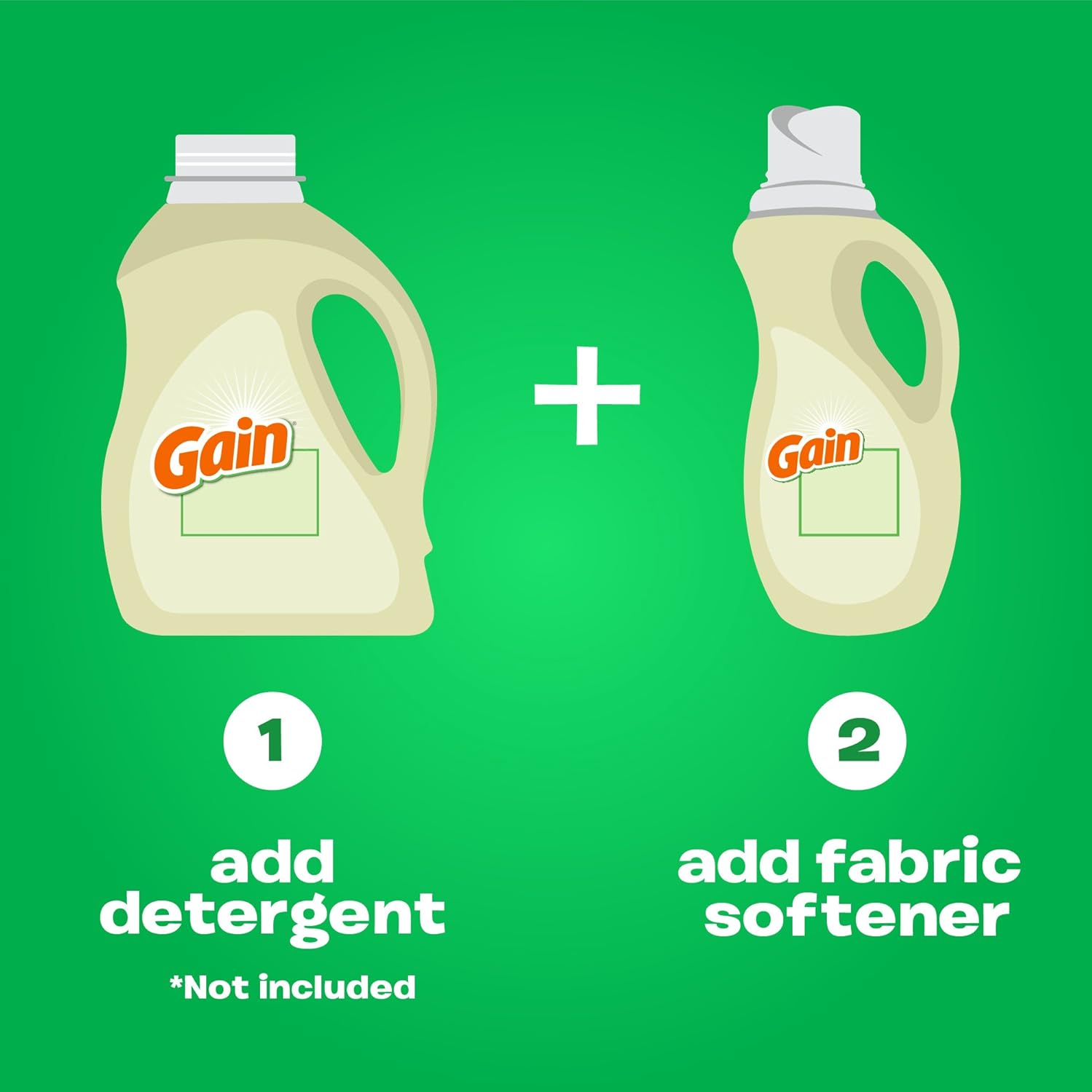 Gain Botanicals Liquid Fabric Conditioner (Fabric Softener), White Tea & Lavender, 44 Oz Bottles, Pack of 2, 96 Loads Total: Health & Personal Care