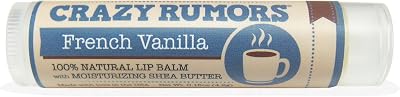Crazy Rumors French Vanilla Lip Balm 0.15 oz Shea Butter Jojoba Oil Moisturizing