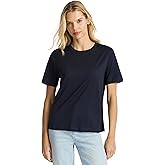 Presics Women’s Supima® Mercerised Cotton T-Shirt – USA-Grown Cotton, Luxury Finish, Crew Neck, Short Sleeve, Flattering Fit