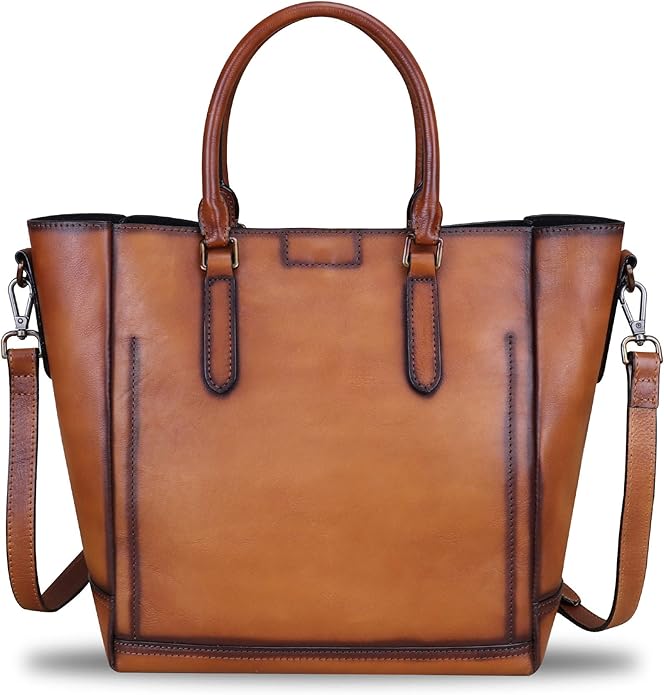 Genuine Leather Handbags for Women Vintage Handmade Tote