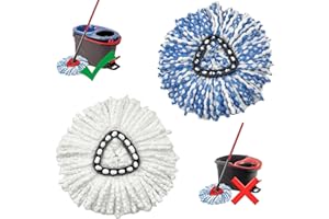 2PCS Spin Mop Replacement Heads 𝐎𝐍𝐋𝐘 for Vileda/O-Cedar RinseClean 2-Tank System, Spin Mop Refill Head for Vileda/OCeda 2