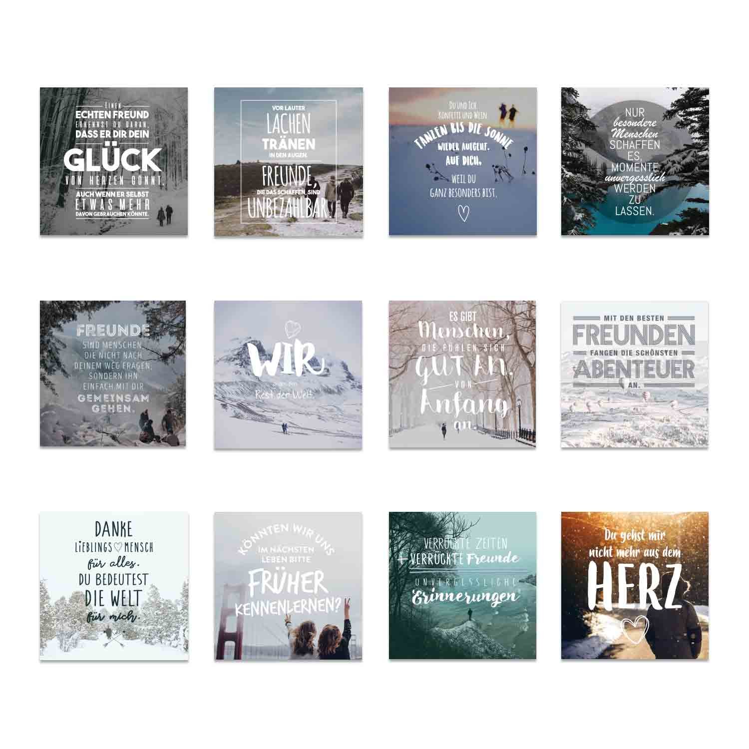 Visual Statements Adventskalender Zum Befüllen Und Bastelnlieblingsmensch Lm Kollektion Freundschaft