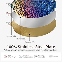 Upgraded Flsn S1 Build Plate Round 330mm Diameter