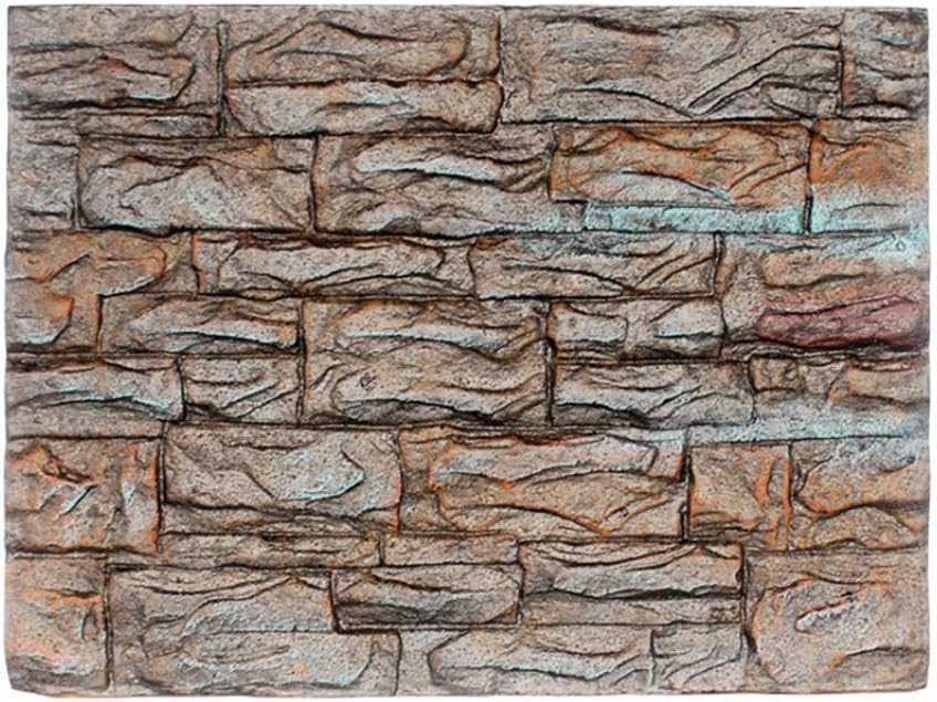 3D Foam Rock Reptile Stone Aquarium Background Backdrop Fish Tank Board Decor (D)