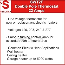 SWT2F Thermostat DP 120-277V 22A