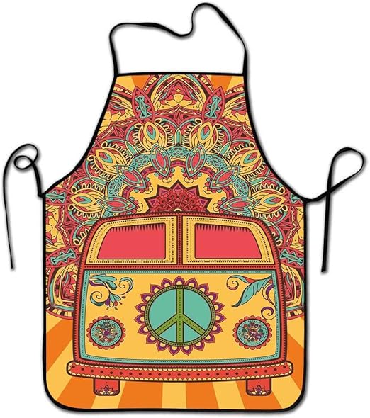 Amazon Com 70s Party Decorations Apron For Hair Stylist Hippie