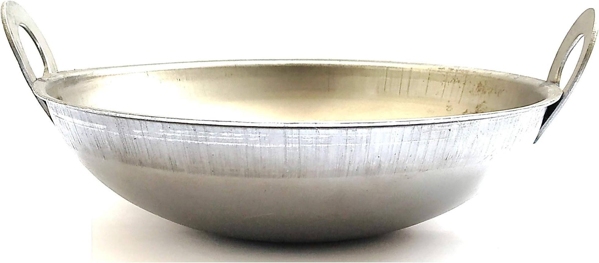 Aniksha Iron Scrubber-free Kadhai with Riveted Handles (Grey, 13 cm)