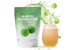 DALAMHARI Kombucha Powder | Green Plum 20T | Probiotic Soda Urban Remedy Kombucha Synergy Scoby Starter Kit Adaptogen Drink Health Ade Kombucha Tea Bubbly