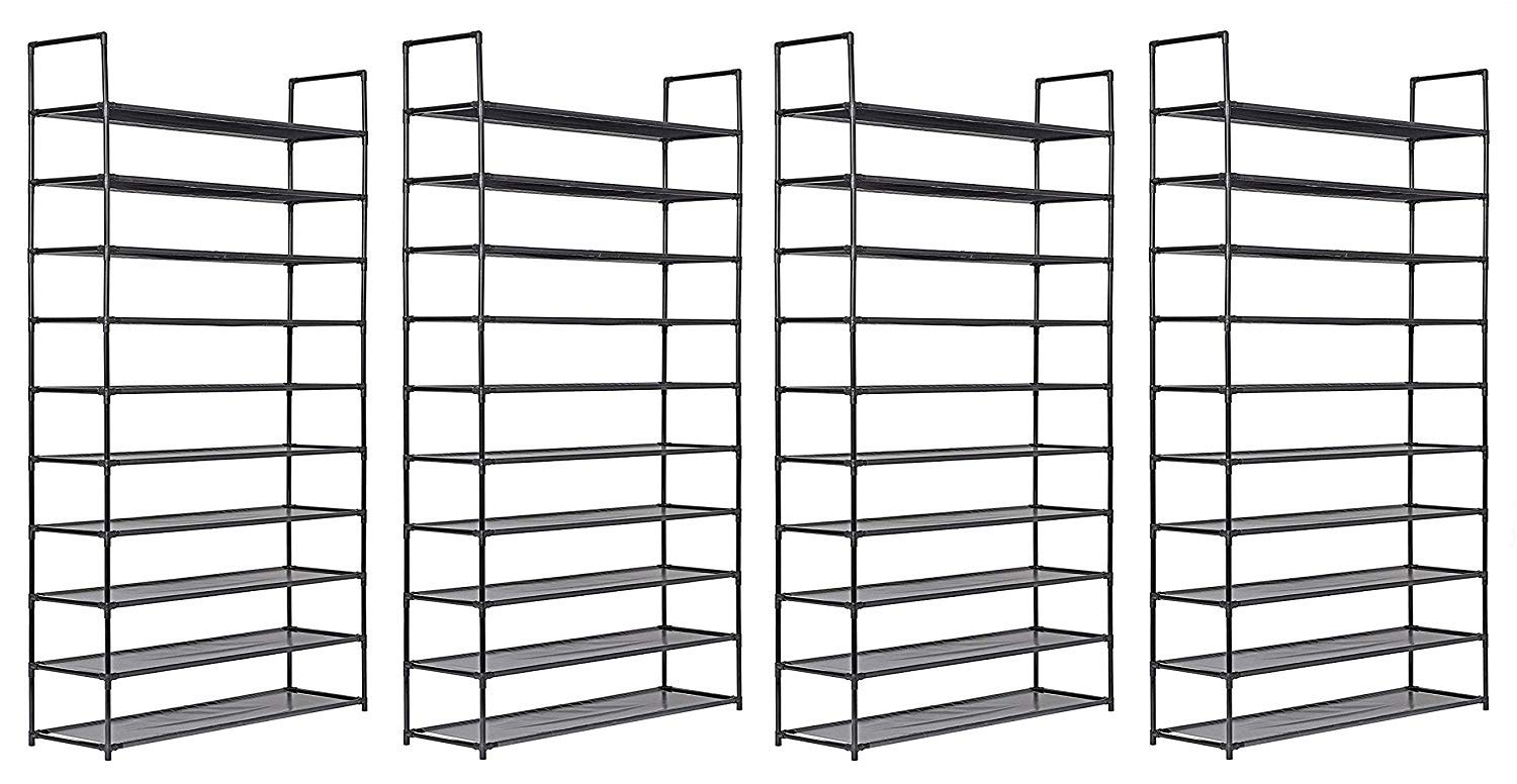 Best Muscle Rack 4-Level Shoe Rack (Black)