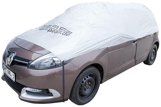 PEARL Sonnenschutz Auto: Auto-Halbgarage für Kleinbus & Transporter, 470 x 140 x 65 cm (Schneeschutz Auto)