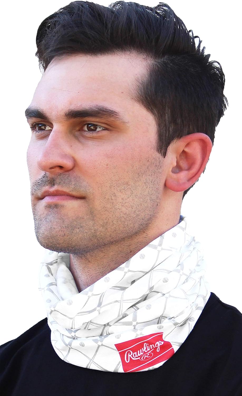 Rawlings Multi-Functional Face, Neck and Head Gaiter - White Baseball Stitched : Sports & Outdoors