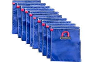 Hullaballoo Durable Vinyl Sand Bags, Outdoor Indoor Anchor Safety Product for Inflatable Bounce House, Water Slides, Canopies and Tents, Holds 50 Pound Capacity, 10 Pack