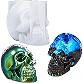 LET'S RESIN Silicone 3D Large Skull Shape Molds, Skeleton Skull Epoxy Resin Mold for Candle Making, Home Decor, Outdoor, Resin Casting Art Crafts