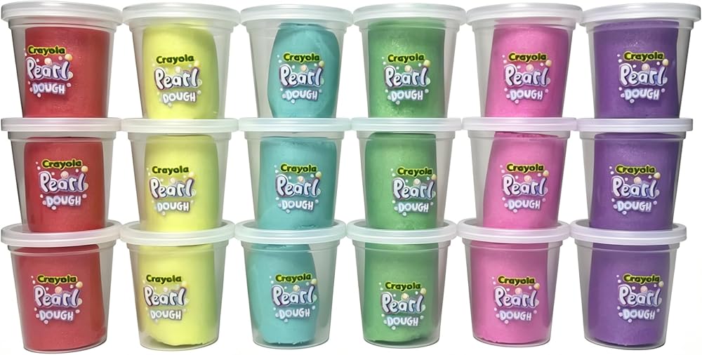 Crayola Pearl & Cosmic Dough 20pk x 3oz Shimmer Pastel Colors