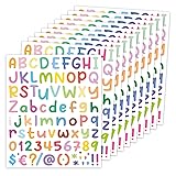 Dizdkizd Letter Stickers, Vinyl Alphabet Number