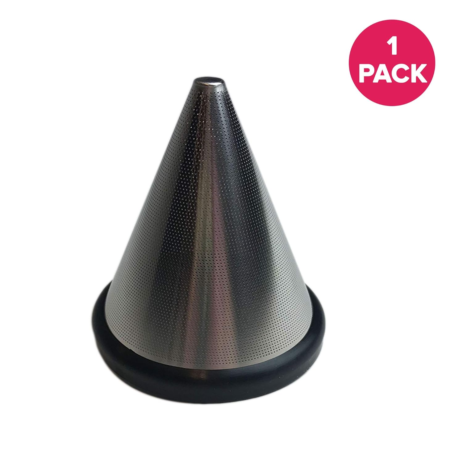 Think Crucial Washable & Reusable Stainless Steel Cone Coffee Filter Fits Chemex-Brand 3 Cup Coffee Makers