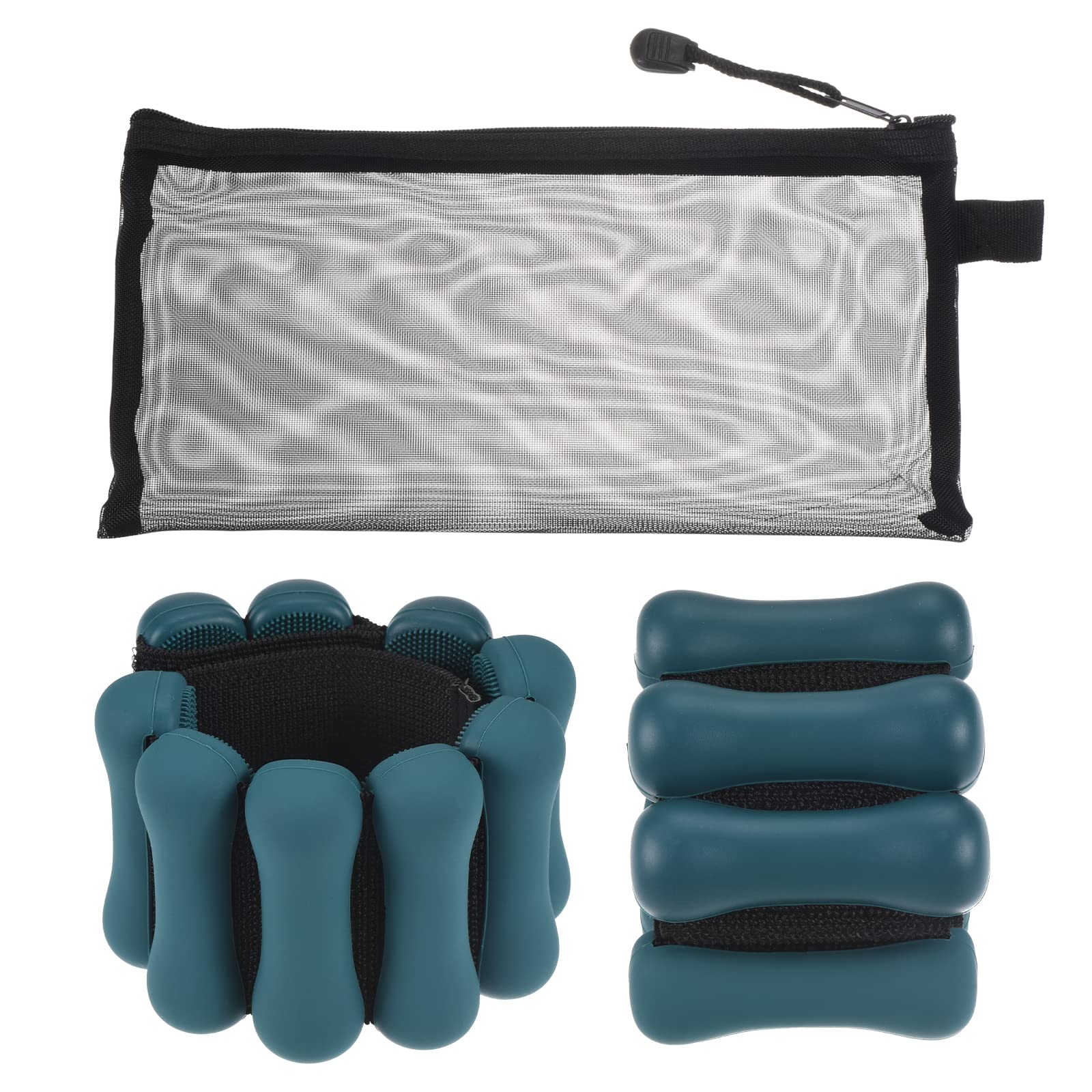 PATIKIL Wrist Weight Bracelet for Women, 1 Pair 2Lbs Adjustable Wrist Ankle Strap for Men Strength Training Leg Weights for Yoga, Gym, Dance, Walking, Green