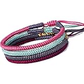 COLORFUL BLING Handmade Weave Tibetan Buddhist Woven Knots Bracelets Mens Womens Lucky Red String Bracelets for Protection Jewelry