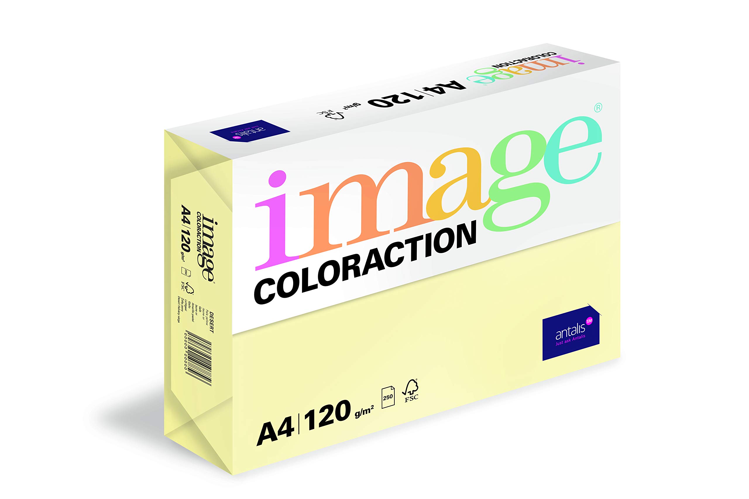 Image Coloraction Pale Yellow (Desert) A4 210x297mm 120gm2 fsc4 250sh/RM 5rm/BX
