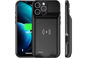 TYHDGHJ Battery Case Charger Made for iPhone 16 Pro, Type-C Ultra Slim Protective Charging Case, Wireless Slim 8500mAh Portable Rechargeable Charger - Black (2025)